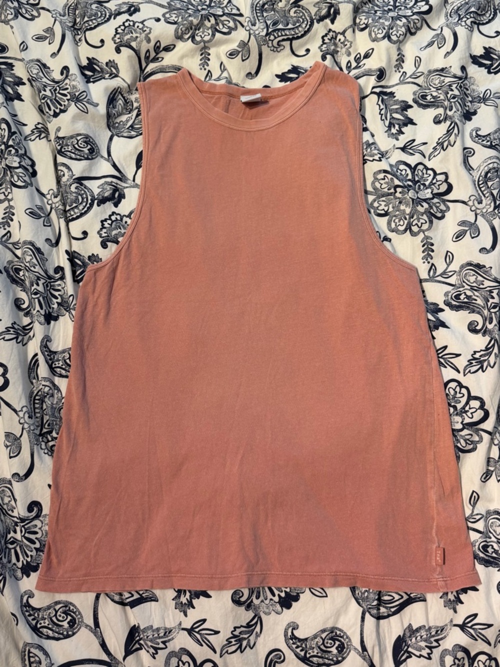 TNA Ribbed Tank Top in Dusty Coral